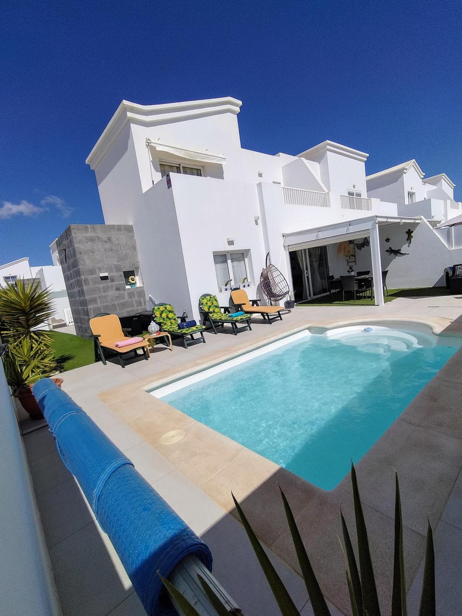 Lovely Villa Agua & Fuego,Heated Pool Playa Blanca  Bagian luar foto