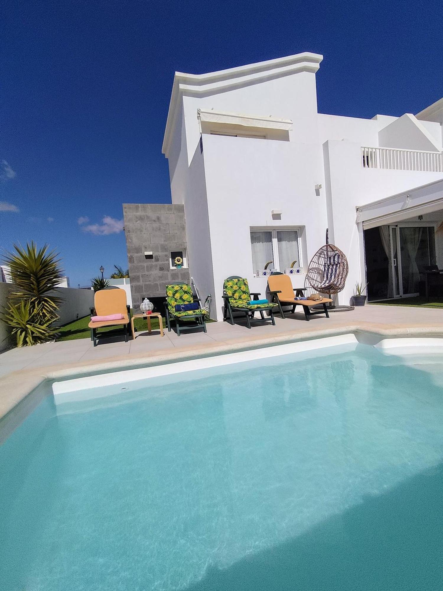 Lovely Villa Agua & Fuego,Heated Pool Playa Blanca  Bagian luar foto