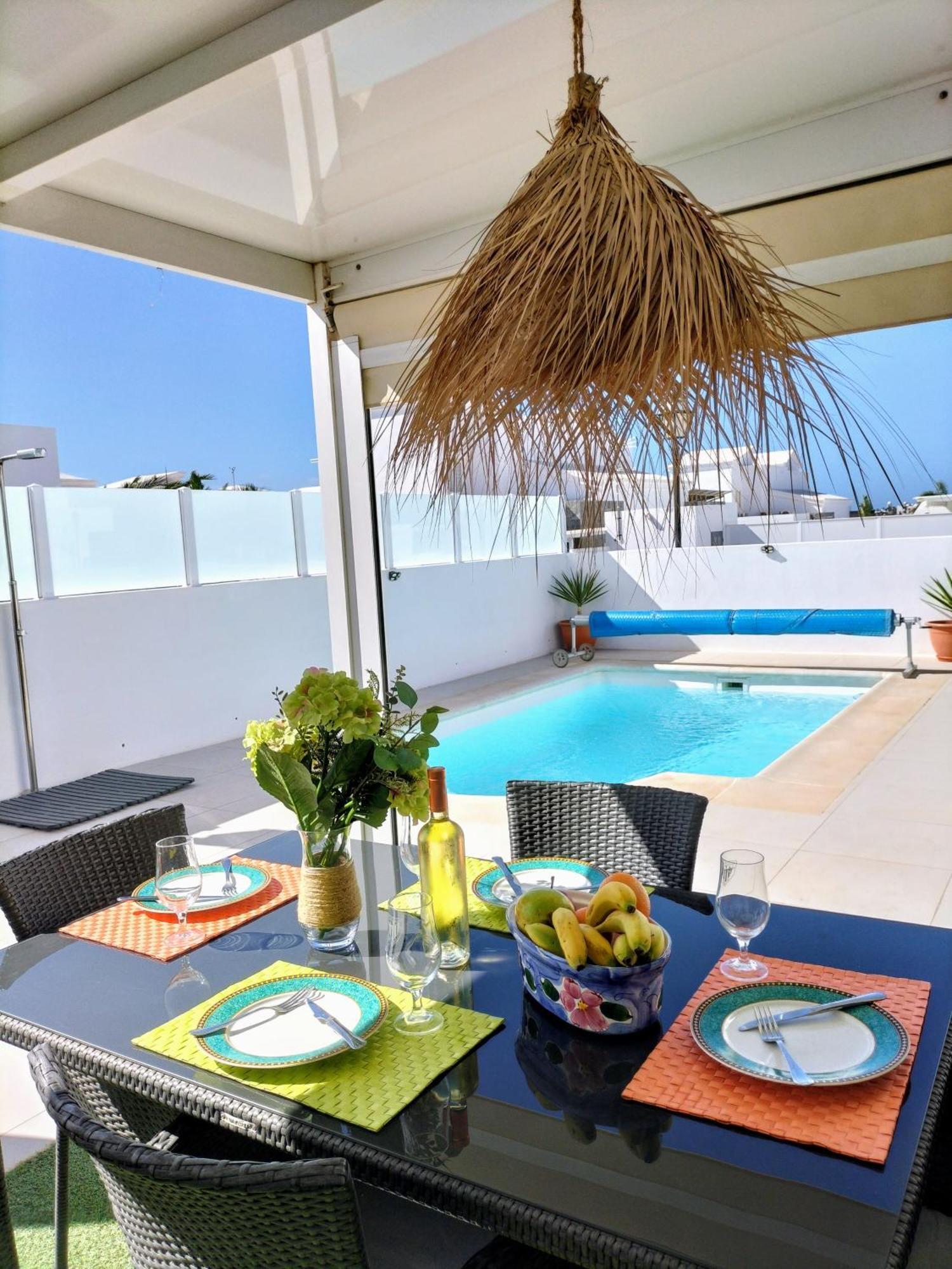 Lovely Villa Agua & Fuego,Heated Pool Playa Blanca  Bagian luar foto